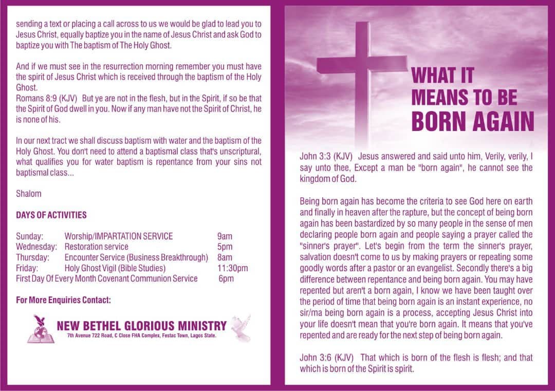 What It Means To Be Born Again